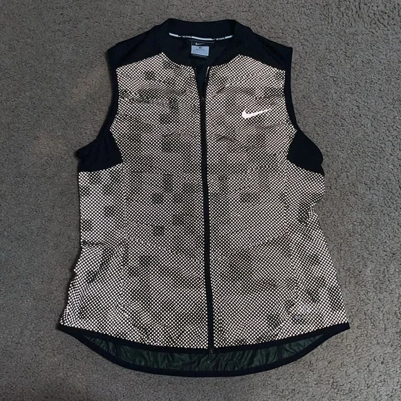 NIKE Running Vest Aeroloft Flash 800 Goose Down Military‎ Green Camo Medium - Picture 5 of 8